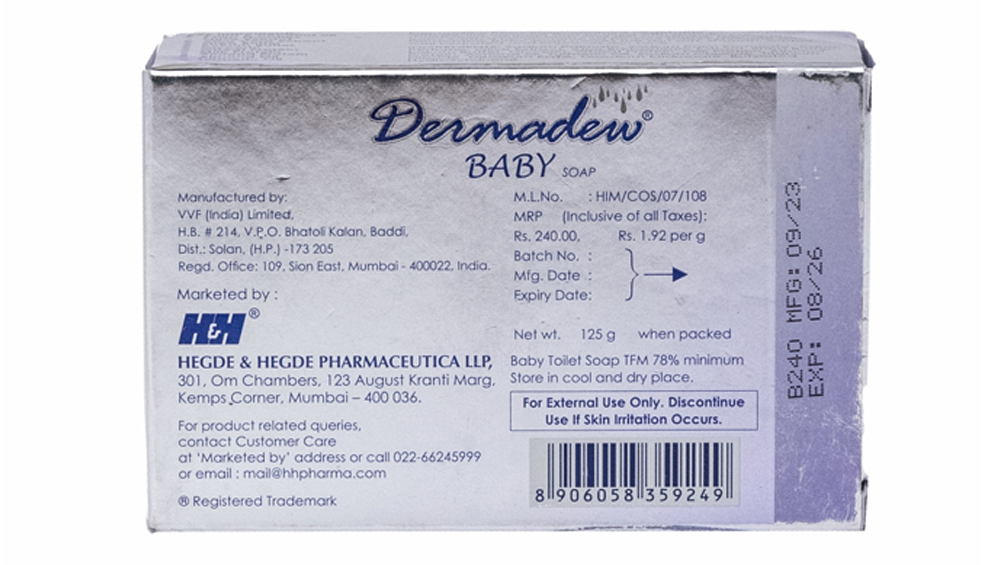 Dermadew Baby Soap